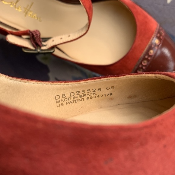 Cole Haan shoes MaryJanes color and suede trending now size 6.5 B no slip bottom - Picture 4 of 10